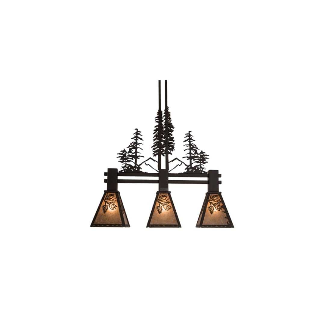 Tall Pines 3 Light 8" Wide Linear Pendant