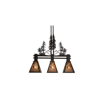 Tall Pines 3 Light 8" Wide Linear Pendant