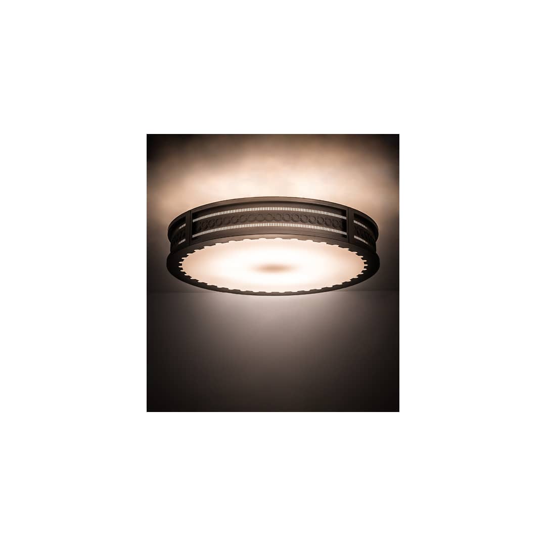 Cilindro Circleline 8 Light 42" Wide Semi-Flush Drum Ceiling Fixture