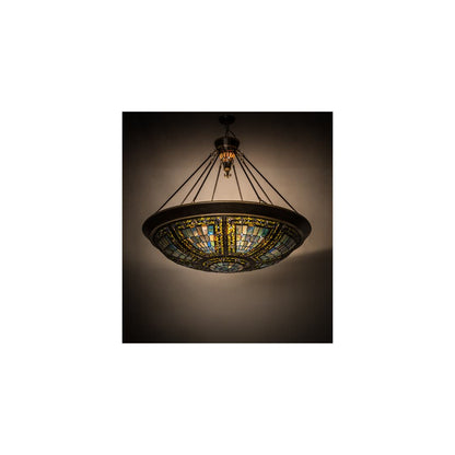 Fleur-de-lis 8 Light 45" Wide Pendant