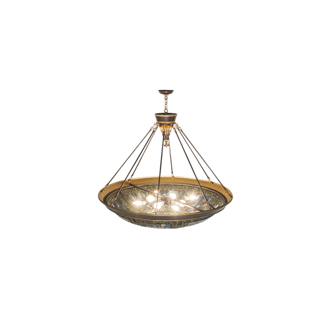 Fleur-de-lis 8 Light 45" Wide Pendant