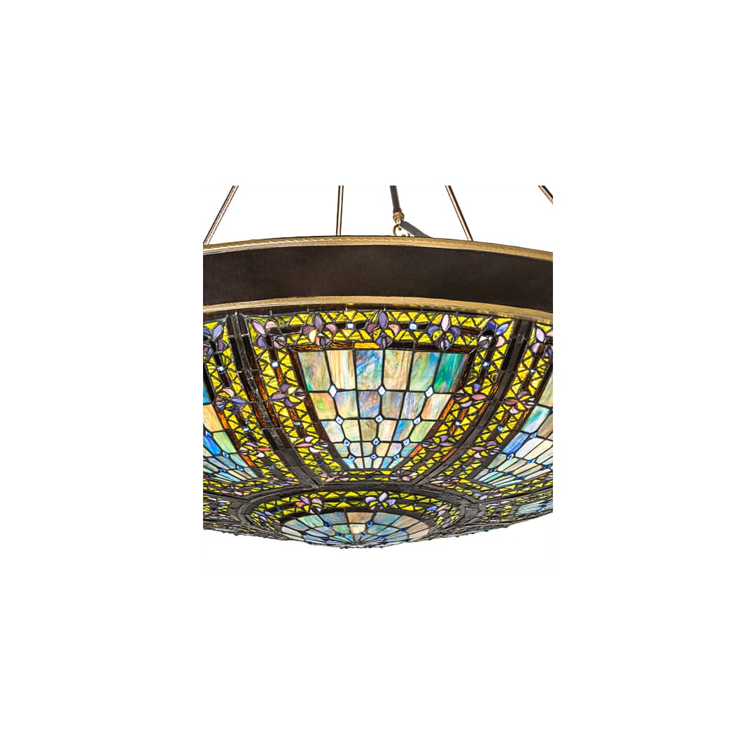 Fleur-de-lis 8 Light 45" Wide Pendant