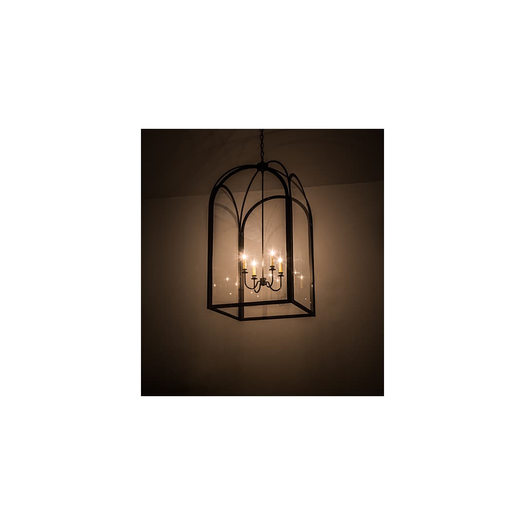 Perin 4 Light 34" Wide Taper Candle Pendant