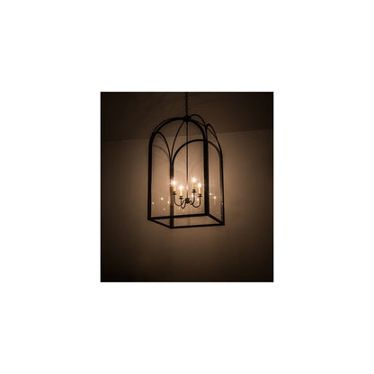 Perin 4 Light 34" Wide Taper Candle Pendant