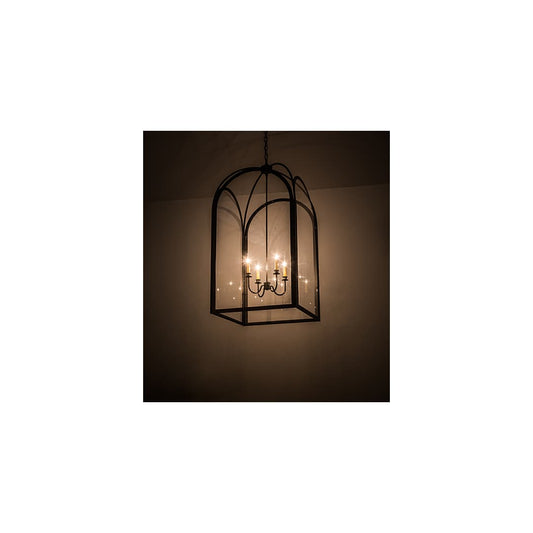 Perin 4 Light 34" Wide Taper Candle Pendant