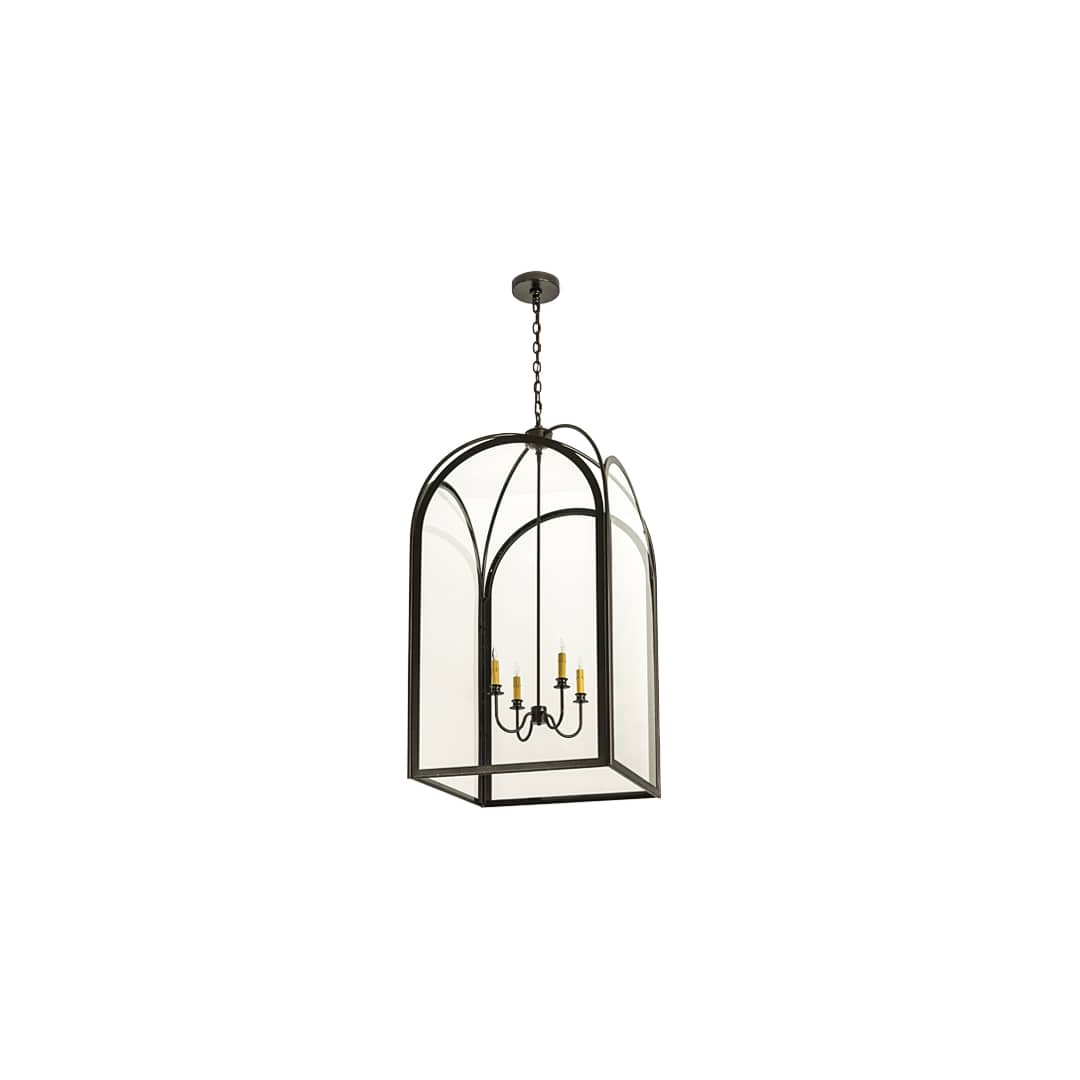 Perin 4 Light 34" Wide Taper Candle Pendant