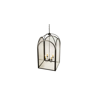 Perin 4 Light 34" Wide Taper Candle Pendant
