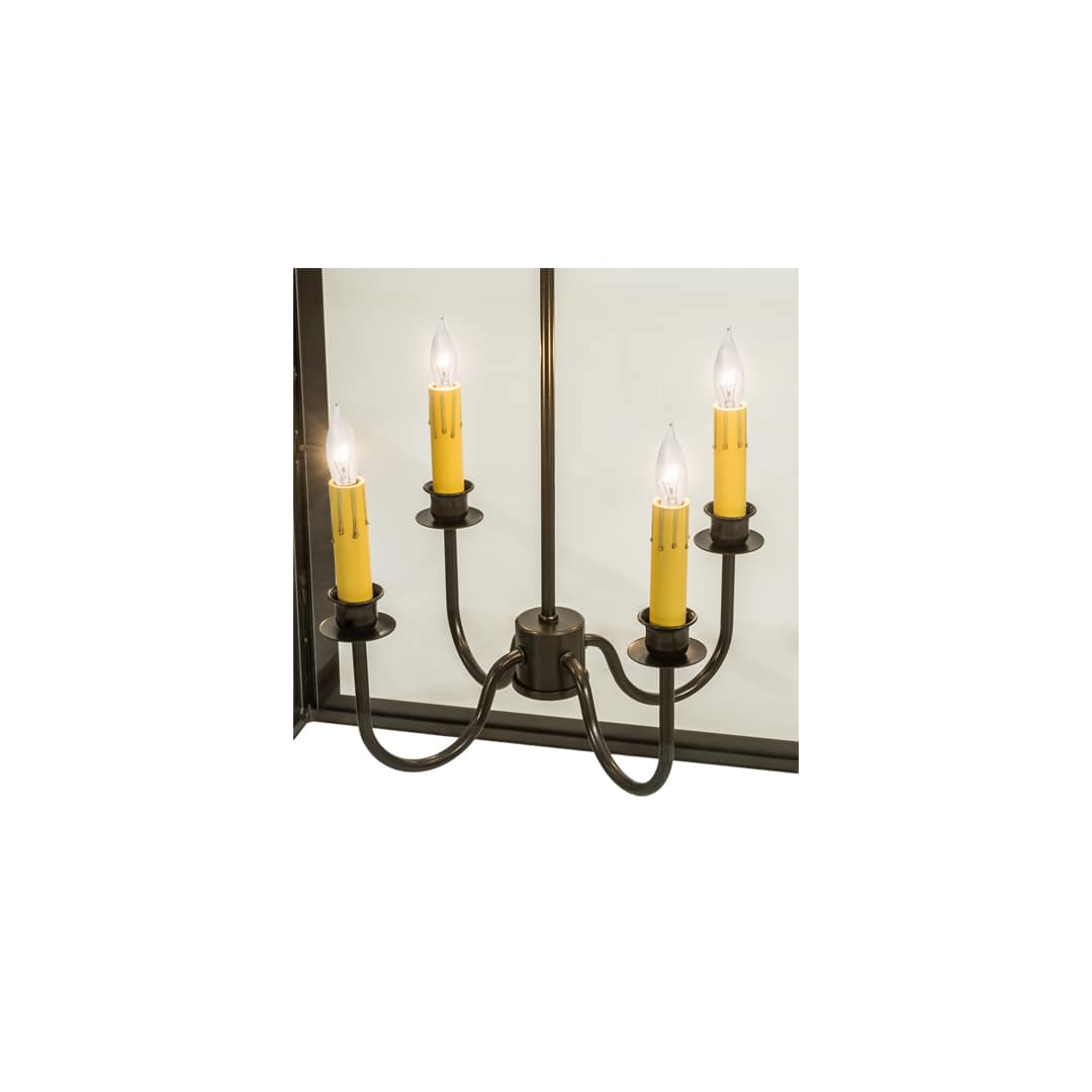 Perin 4 Light 34" Wide Taper Candle Pendant