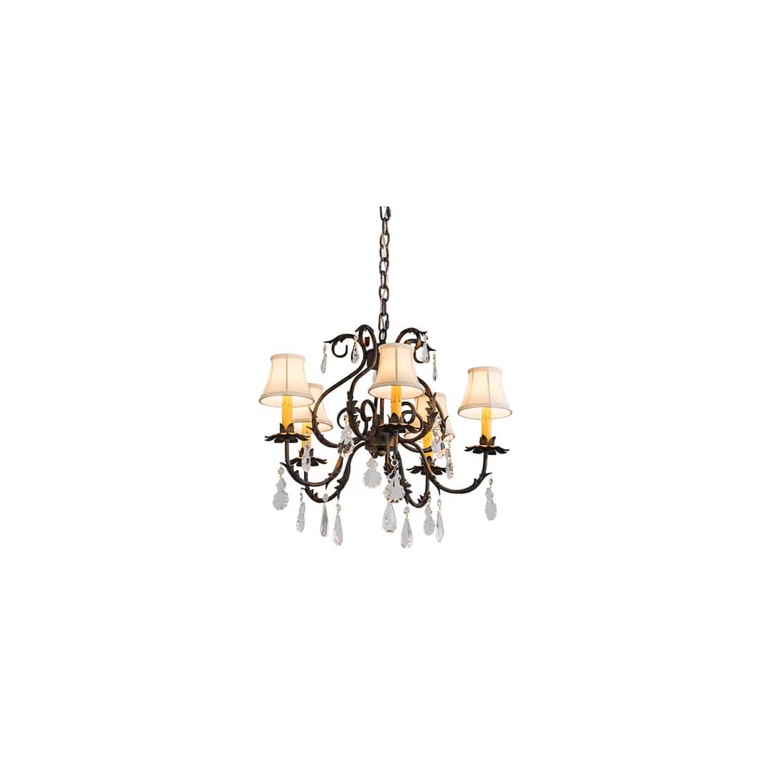Chantilly 5 Light 25" Wide Crystal Chandelier