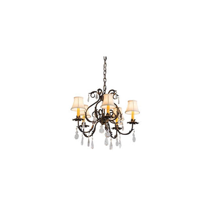 Chantilly 5 Light 25" Wide Crystal Chandelier