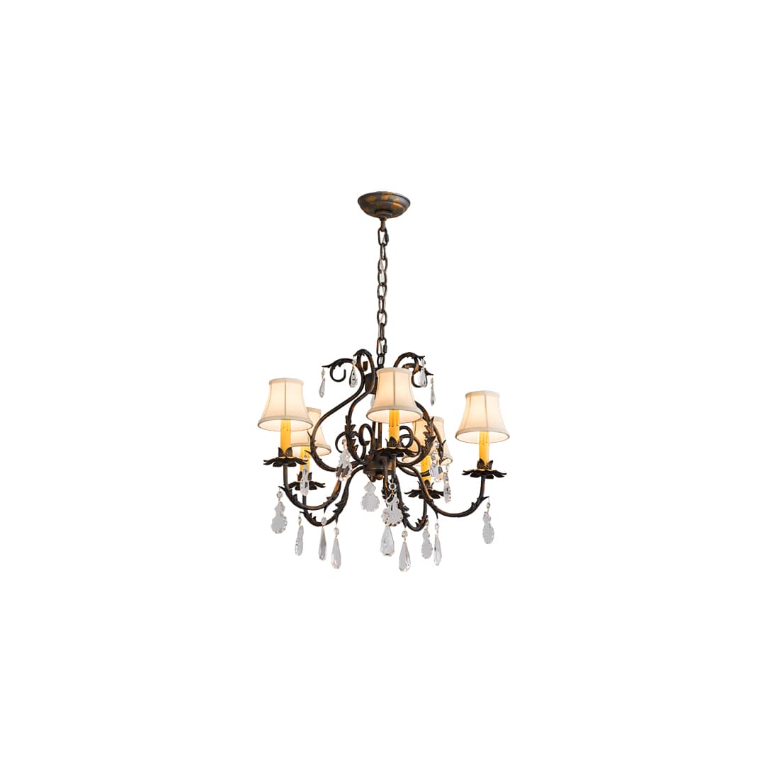 Chantilly 5 Light 25" Wide Crystal Chandelier