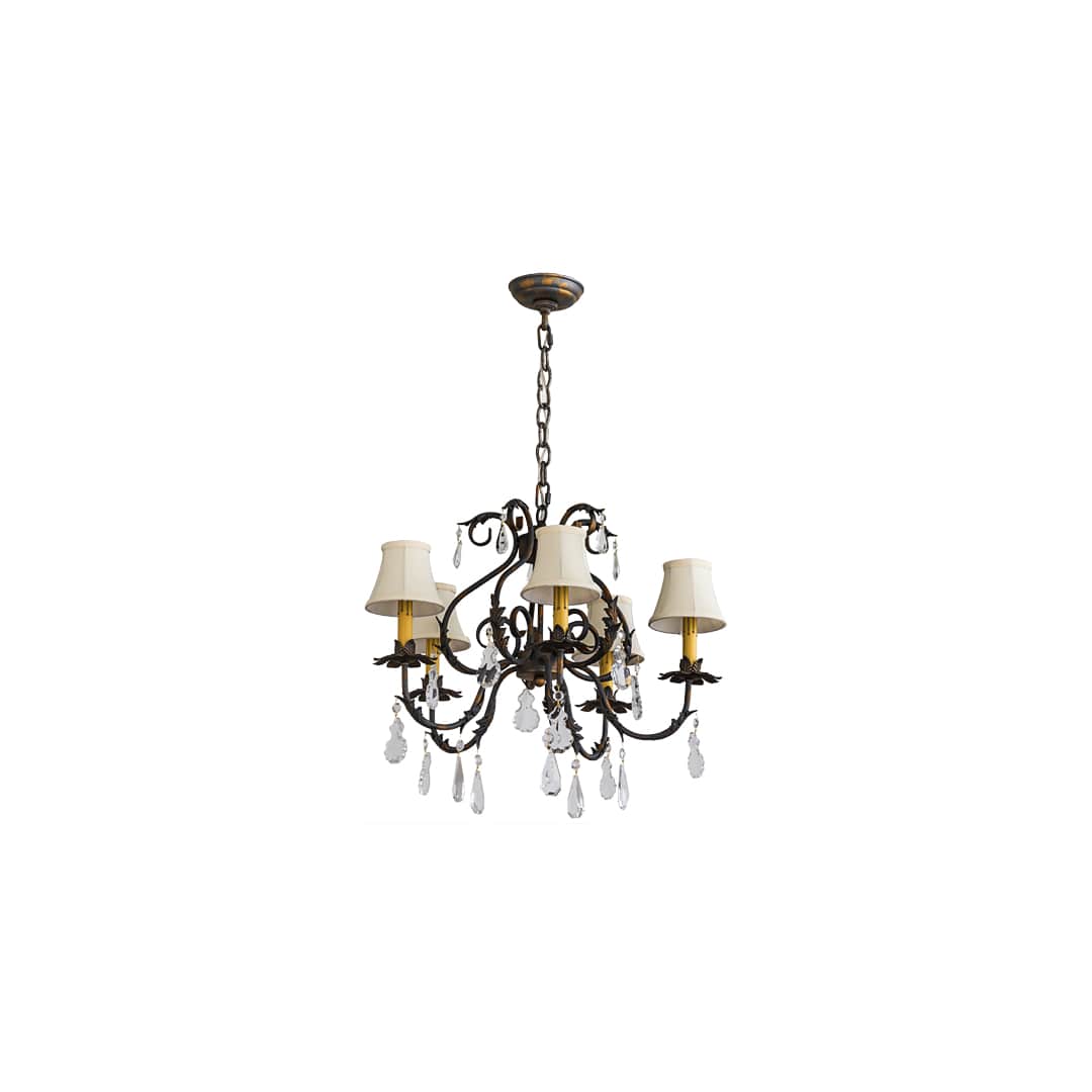 Chantilly 5 Light 25" Wide Crystal Chandelier