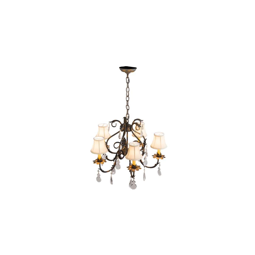 Chantilly 5 Light 25" Wide Crystal Chandelier