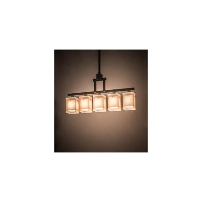 Metro 5 Light 8" Wide Linear Pendant
