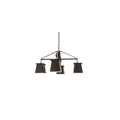 Mission Midnight 4 Light 41" Wide Chandelier