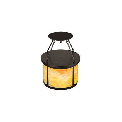 Arts and Crafts 4 Light 20" Wide Semi-Flush Drum Ceiling Fixture