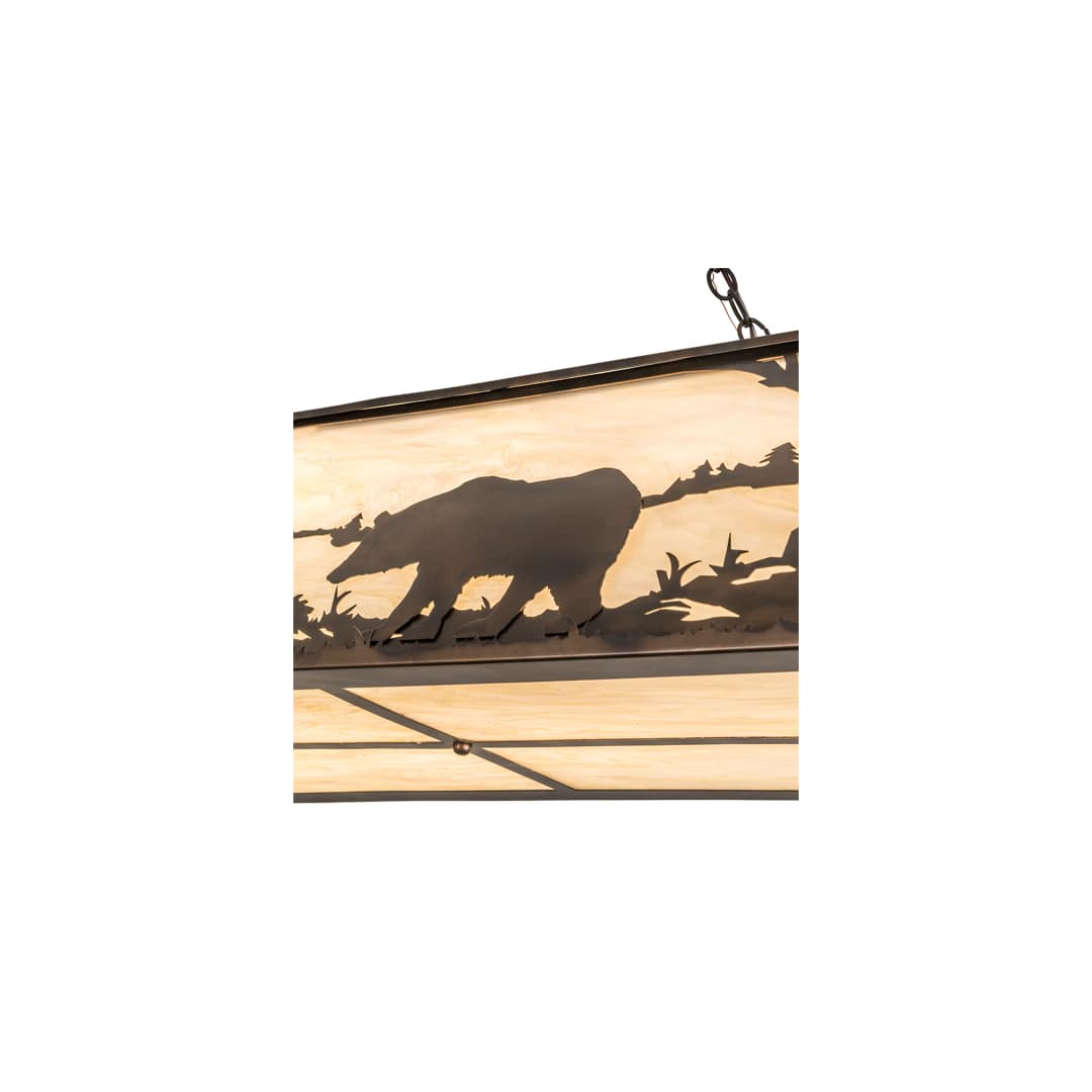 9 Light 61" Wide Billiard Linear Pendant