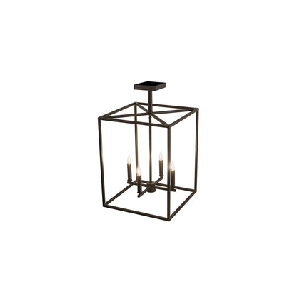 4 Light 23" Wide Taper Candle Pendant