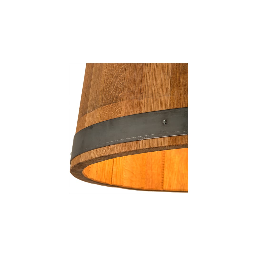 3 Light 25" Wide Wood Pendant