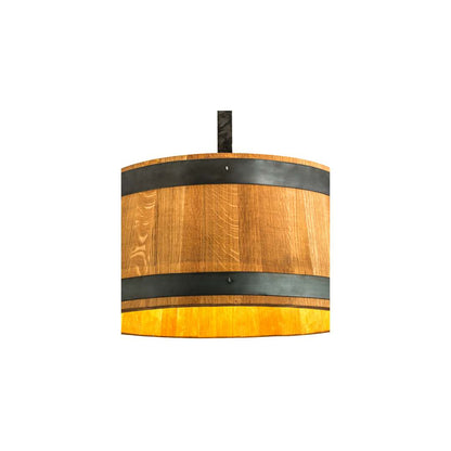 3 Light 25" Wide Wood Pendant