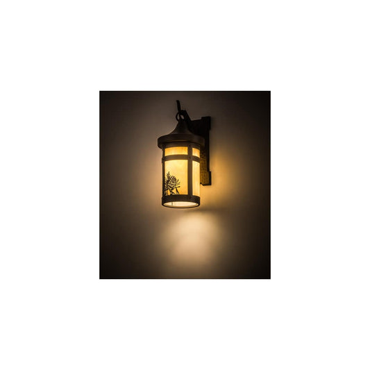 Winter Pine 12" Tall Wall Sconce with Shade