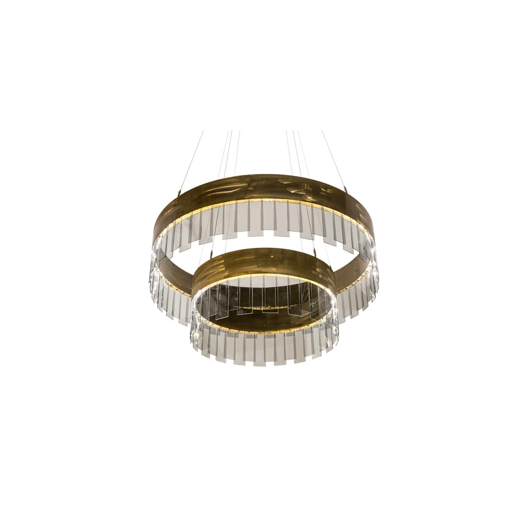 2 Light 43" Wide Suspension Pendant