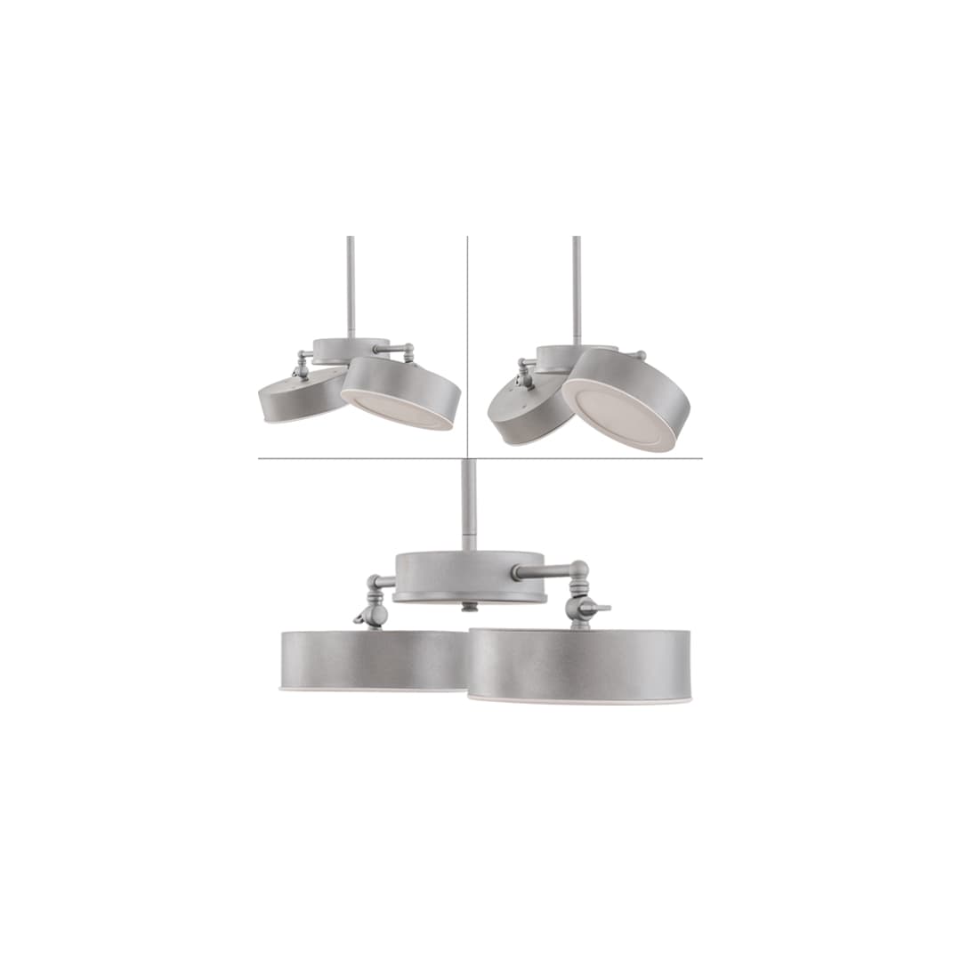 2 Light 8" Wide Mini Pendant