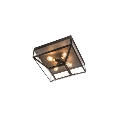 Mission Prime 4 Light 28" Wide Flush Mount Ceiling Fixture