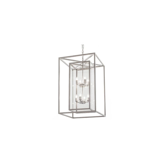 8 Light 34" Wide Taper Candle Pendant