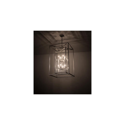 8 Light 34" Wide Taper Candle Pendant