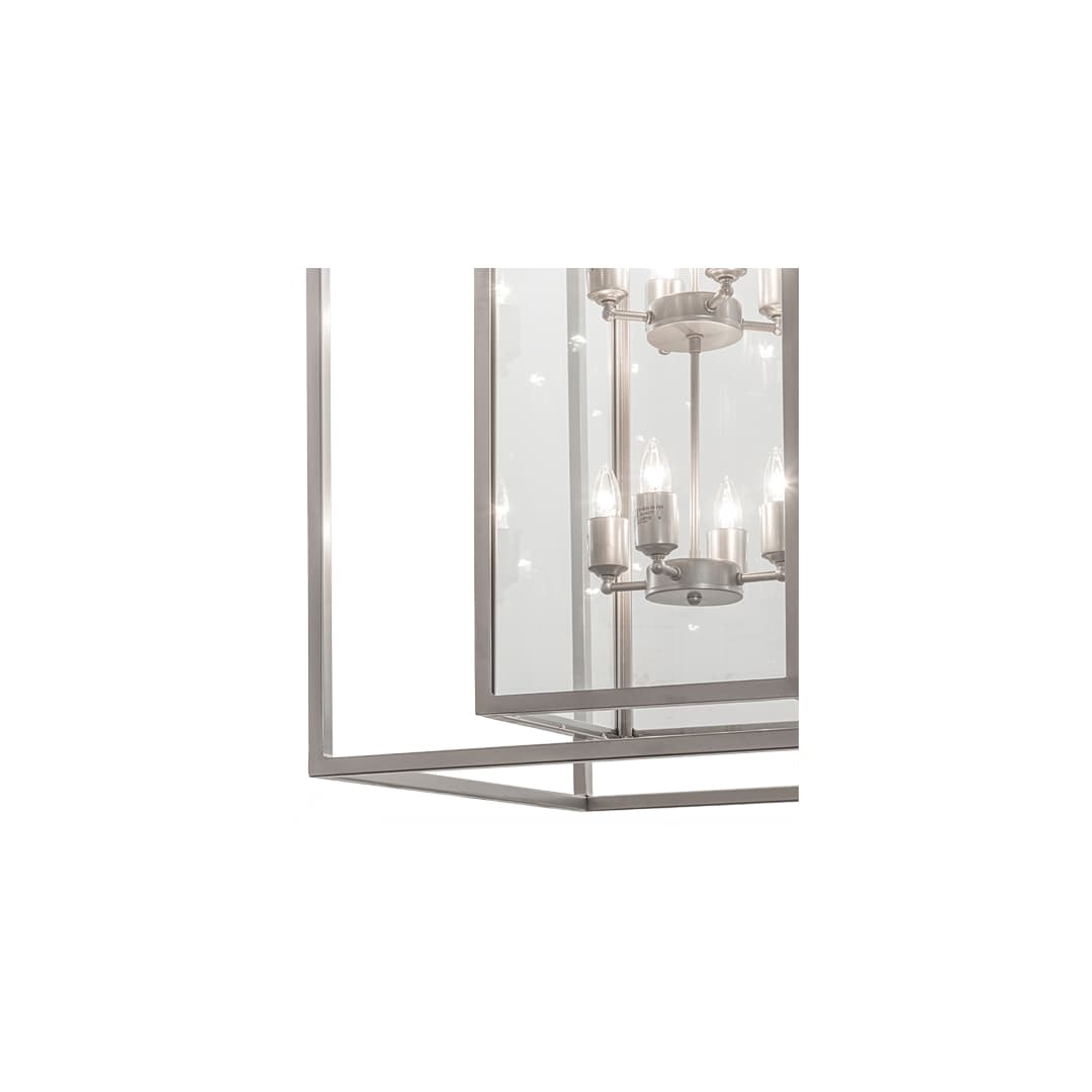 8 Light 34" Wide Taper Candle Pendant