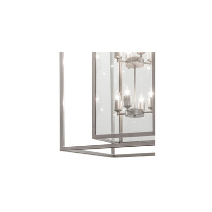 8 Light 34" Wide Taper Candle Pendant