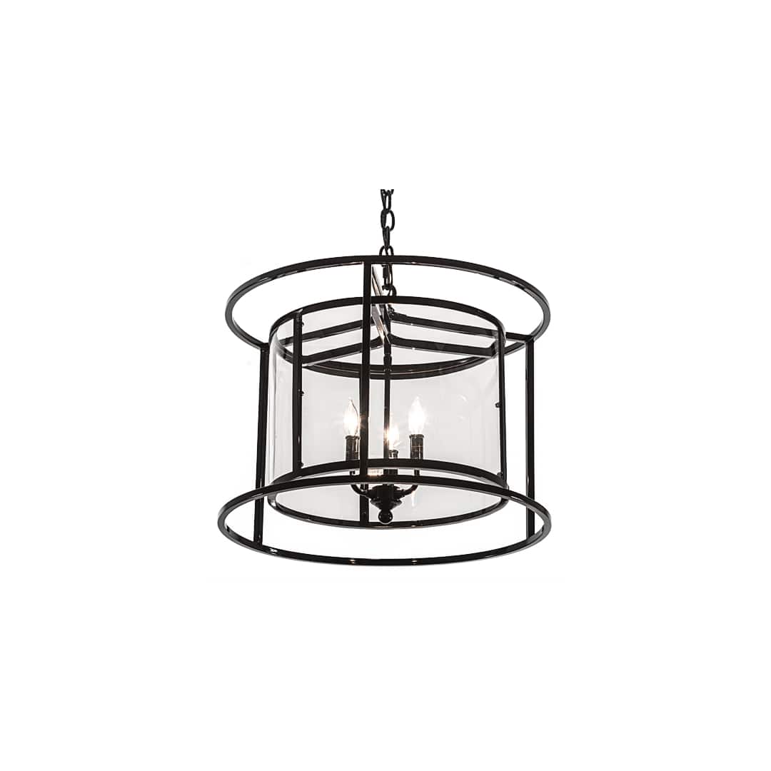 3 Light 22" Wide Taper Candle Pendant