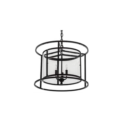 3 Light 22" Wide Taper Candle Pendant