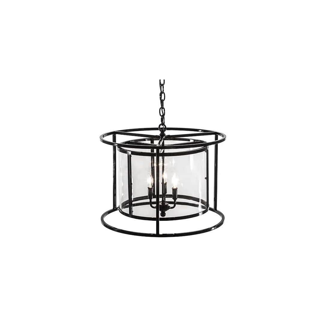 3 Light 22" Wide Taper Candle Pendant