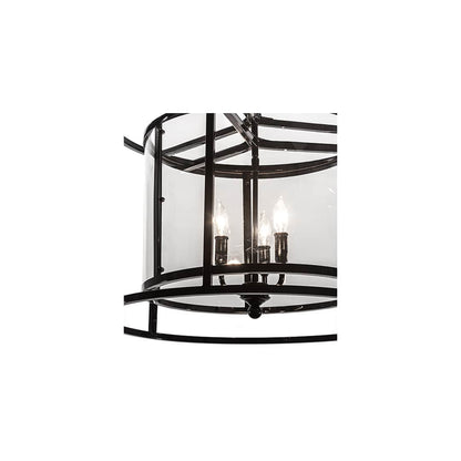 3 Light 22" Wide Taper Candle Pendant