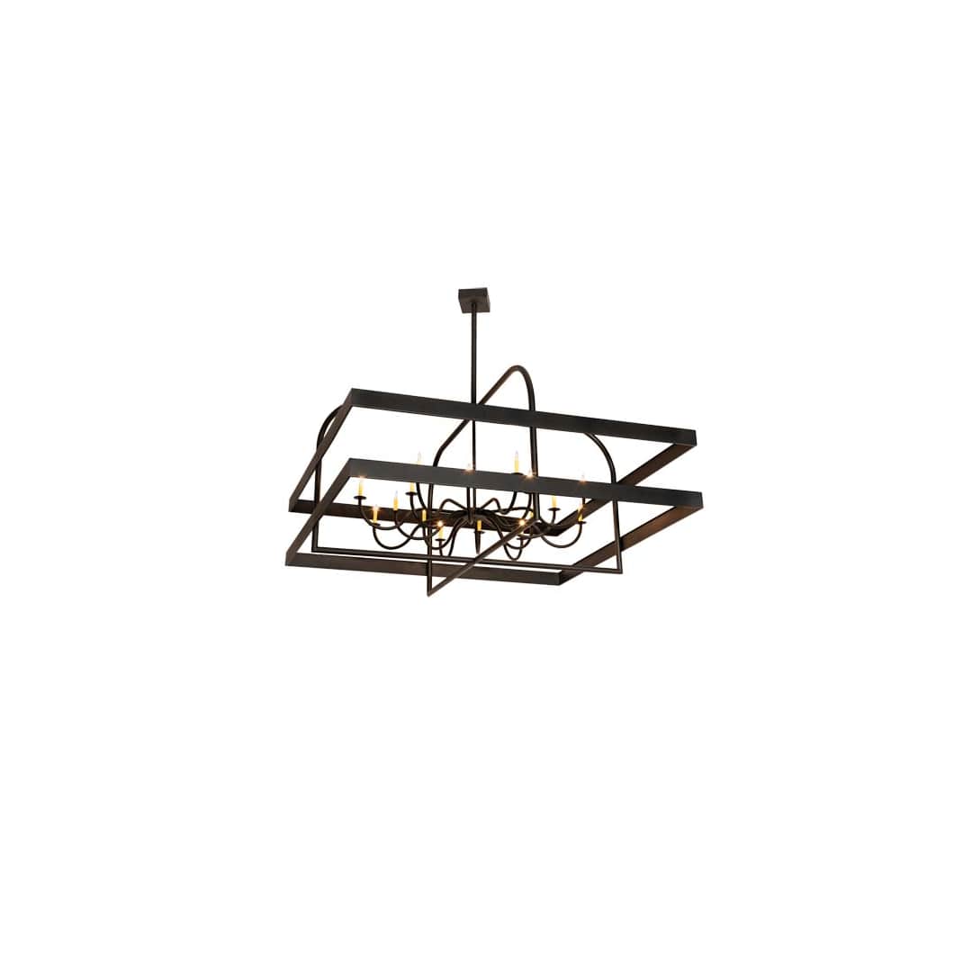 Square Aldari 16 Light 117" Wide Taper Candle Style Chandelier