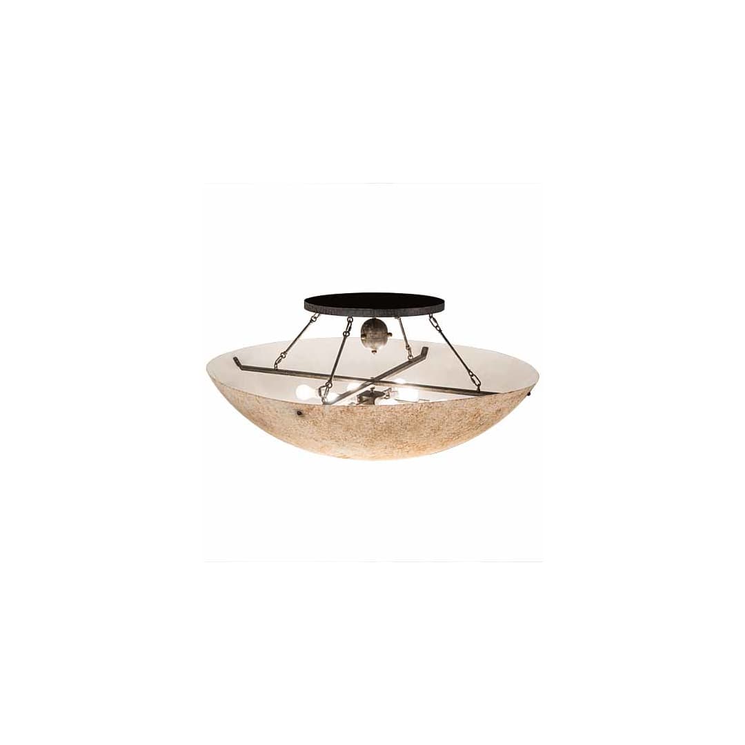 Artesia 8 Light 48" Wide Semi-Flush Bowl Ceiling Fixture - Bronze Finish