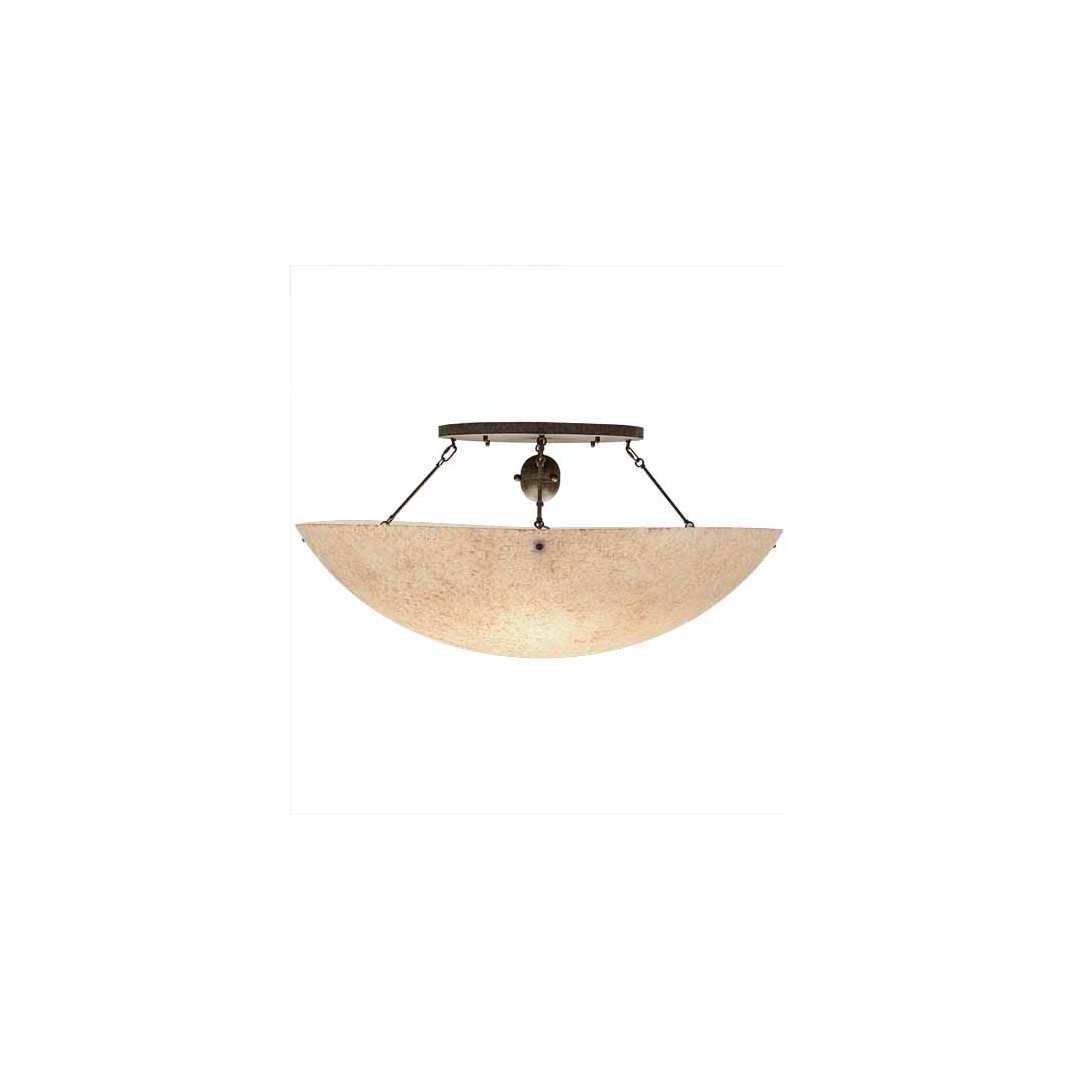 Artesia 8 Light 48" Wide Semi-Flush Bowl Ceiling Fixture - Bronze Finish