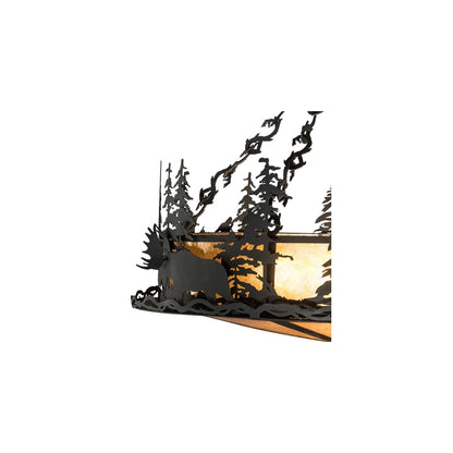 4 Light 34" Wide Abstract Pendant