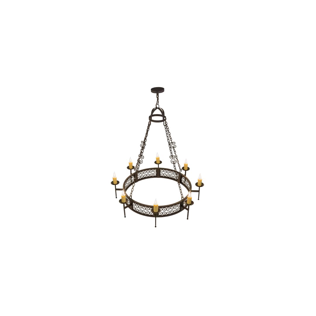 Toscano 8 Light 48" Wide Taper Candle Style Chandelier