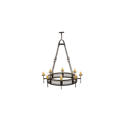 Toscano 8 Light 48" Wide Taper Candle Style Chandelier