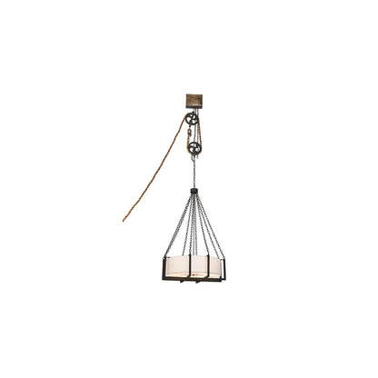 6 Light 36" Wide Suspension Pendant