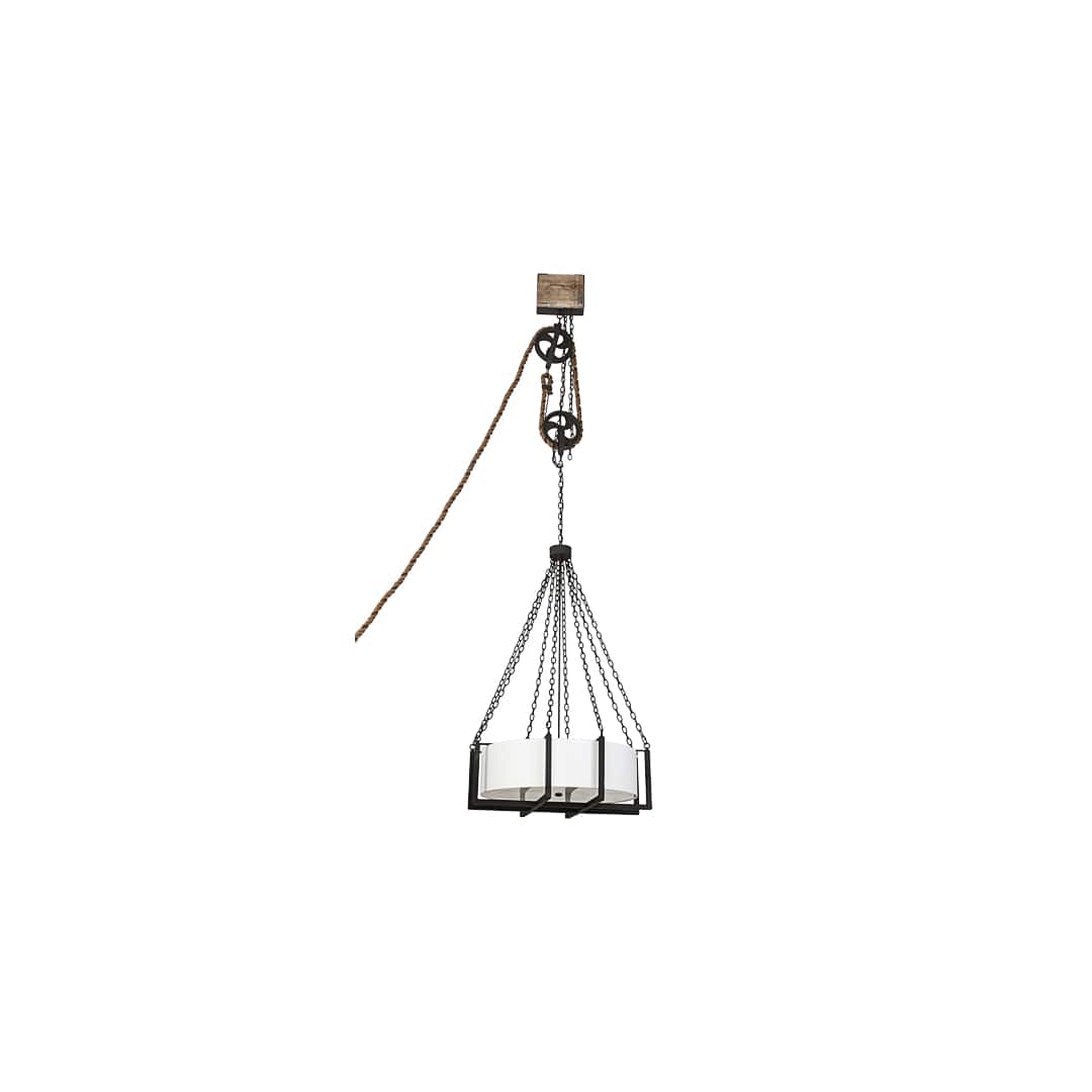 6 Light 36" Wide Suspension Pendant