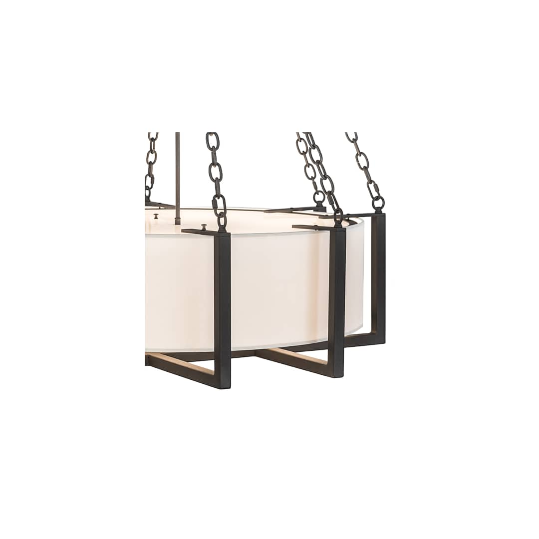 6 Light 36" Wide Suspension Pendant