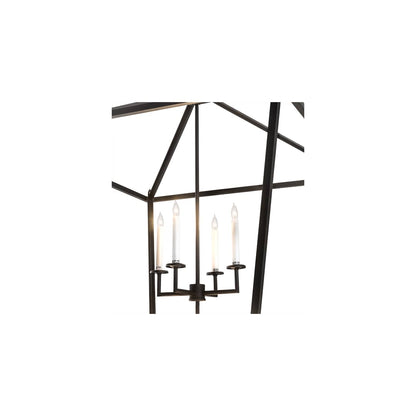 8 Light 51" Wide Taper Candle Pendant