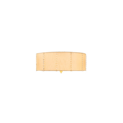 Cilindro Lujoso 8 Light 32" Wide Semi-Flush Drum Ceiling Fixture with Natural Silk Shade - Brass Finish