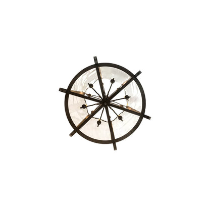 12 Light 33" Wide Taper Candle Pendant