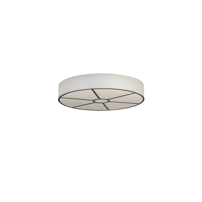 Cilindro 8 Light 48" Wide Semi-Flush Drum Ceiling Fixture - Timeless Bronze Finish
