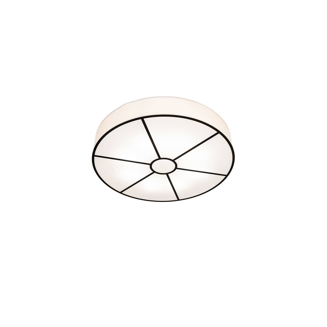 Cilindro 8 Light 48" Wide Semi-Flush Drum Ceiling Fixture - Timeless Bronze Finish